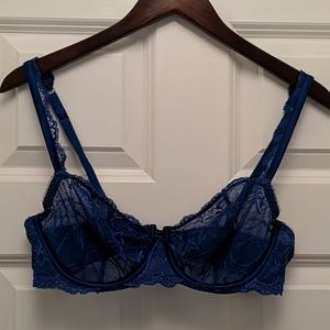 Victoria's Secret Blue Lace Bra
